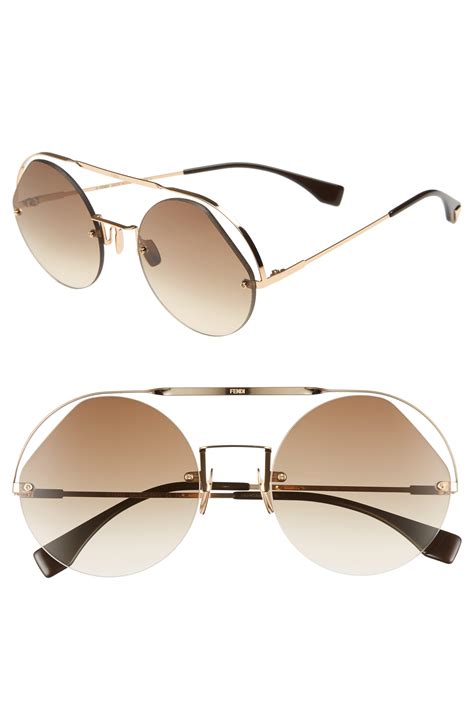 fendi aviator 56mm sunglasses|Fendi aviator sunglasses women.